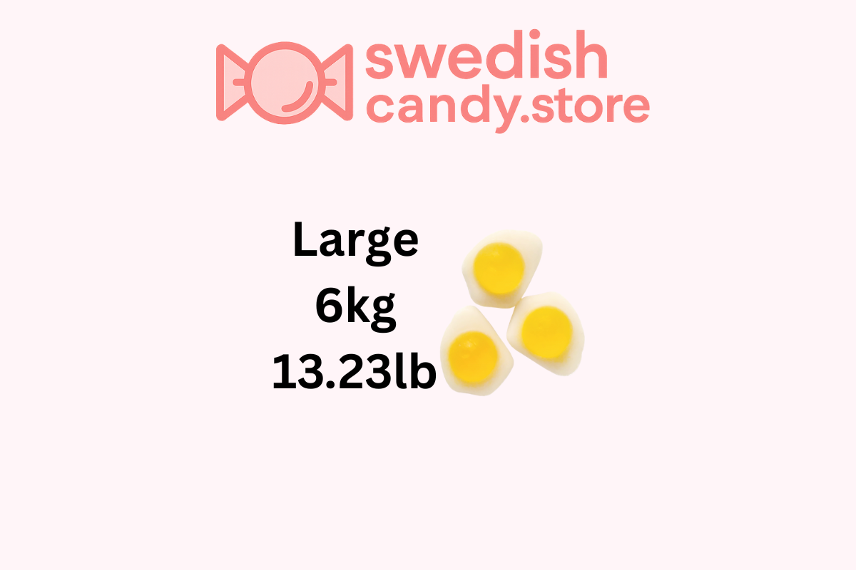 Swedish Candy.Store - Swedish Candy – Gomas por atacado – Mini Ovos Estrelados Gomas 1kg/2.20lbs2