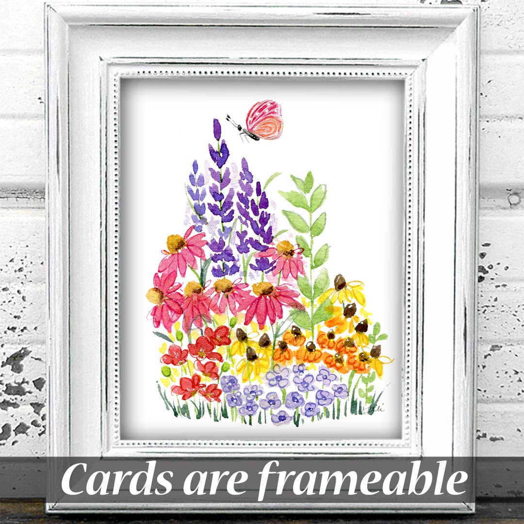 Kelli McNichols Art - Wholesale Everyday Greeting Card - Wildflower Garden3