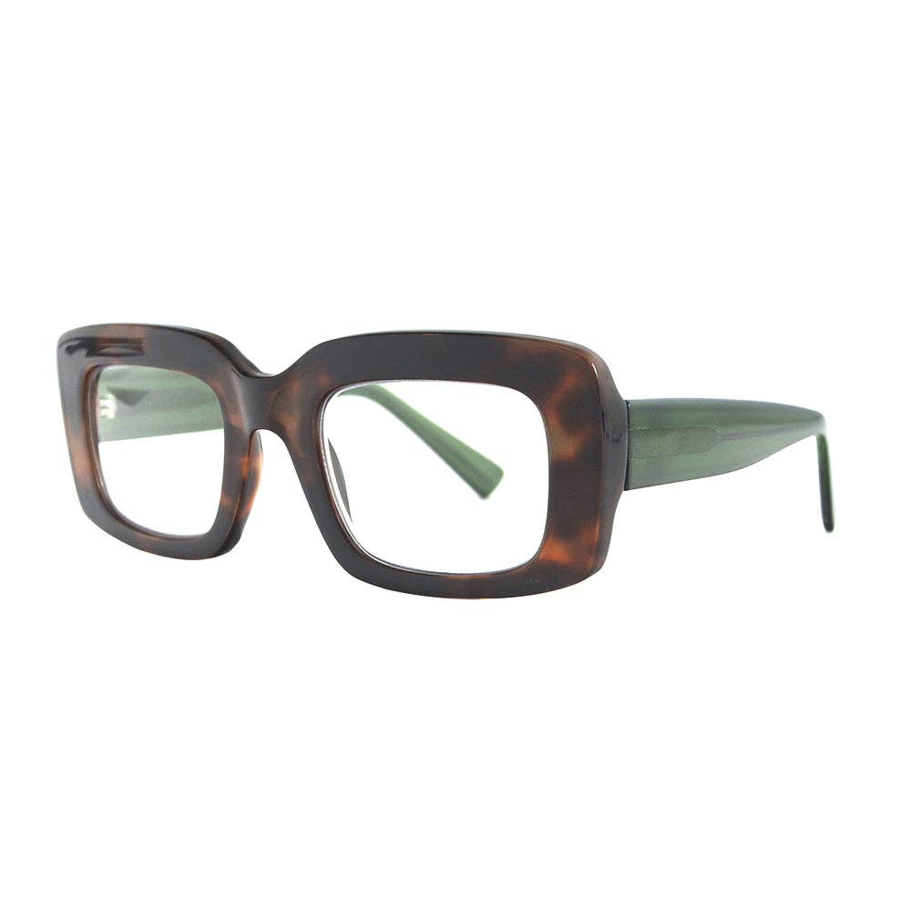 Ryan Simkhai Eyeshop – Großhandel Brille – Damen – MARGO | Schildkröte//Grün | Blaulichtblockierung0