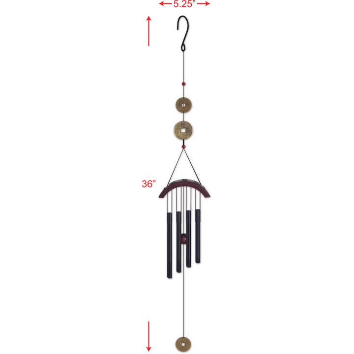 Sunset Vista Designs – wholesale Wind chime – 36" Zen Guradian Wind Chime Garden Decor - 940821