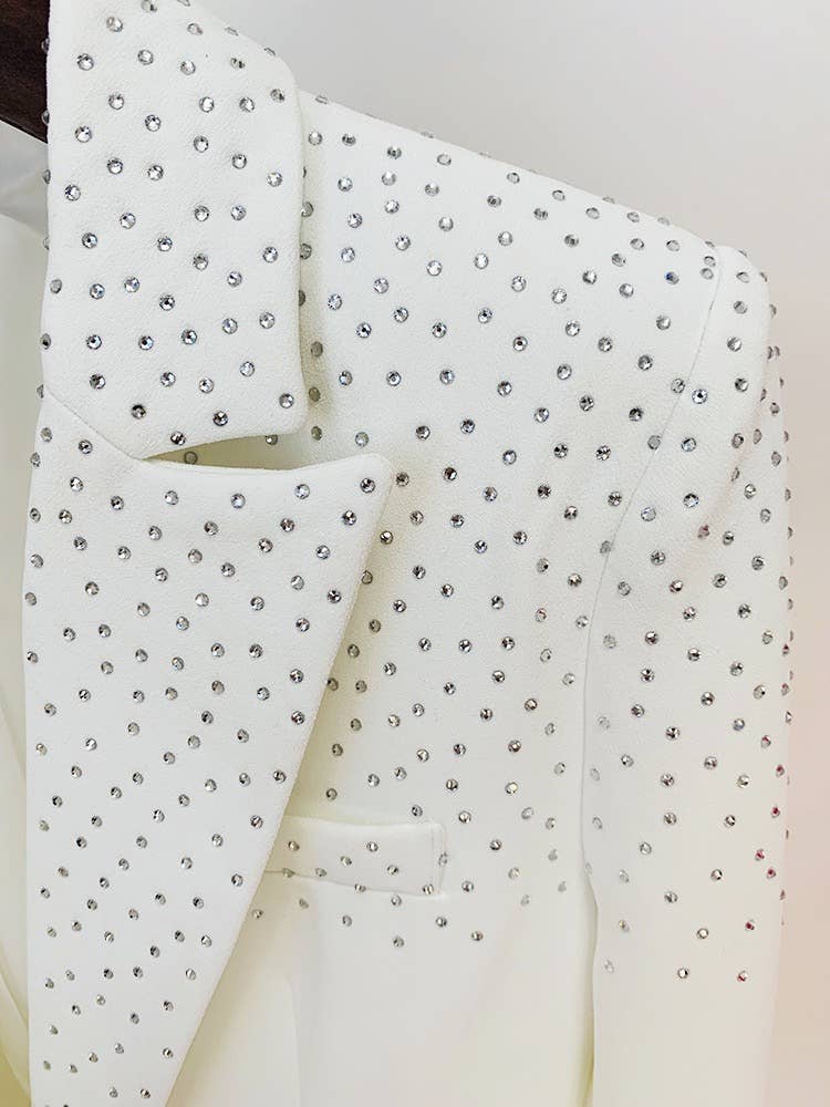 Productseeker – wholesale Suit set – Women′s – SET104 Elegant Diamond Blazer & Skirt Suit19