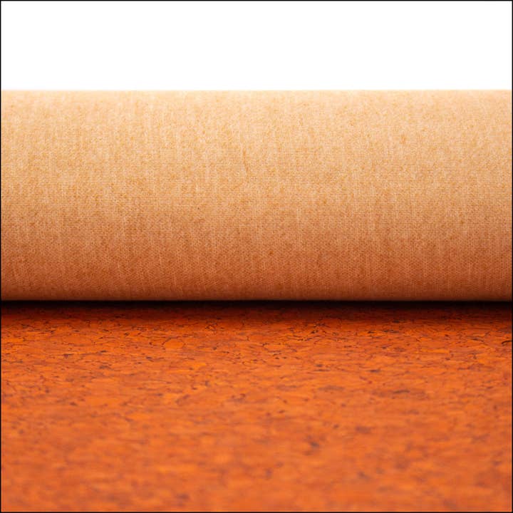 Meninas Bonitas Cork - Wholesale Craft Supplies - Agglomerate Orange Portuguese cork fabric COF-3595