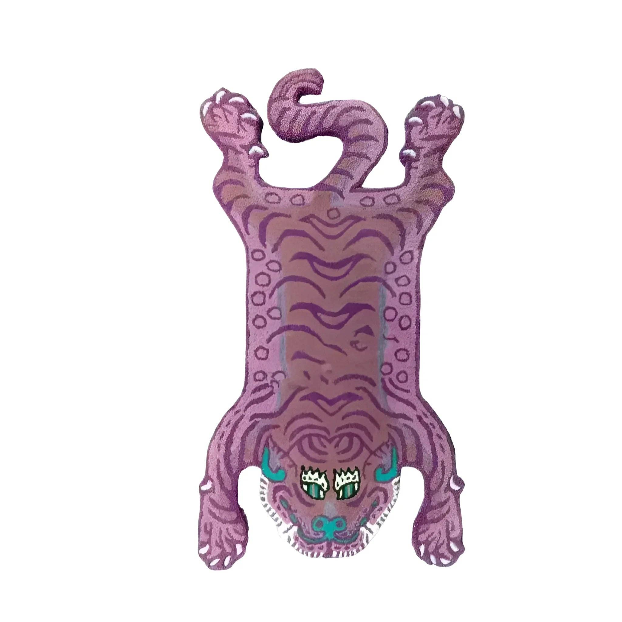 Maia Homes - Wholesale Area rug - Pink Tibetan Tiger Accent Wool Rug3