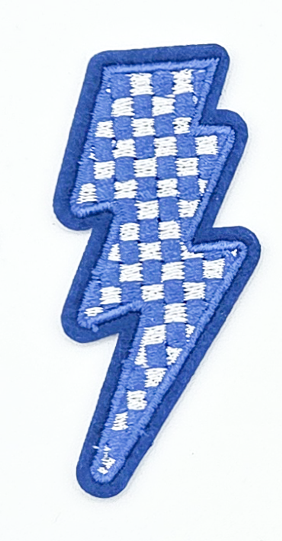 Trendy Transfers - Vendita all'ingrosso Toppe - Toppa ricamata a forma di fulmine a scacchi per CAPPELLO/TASCA10