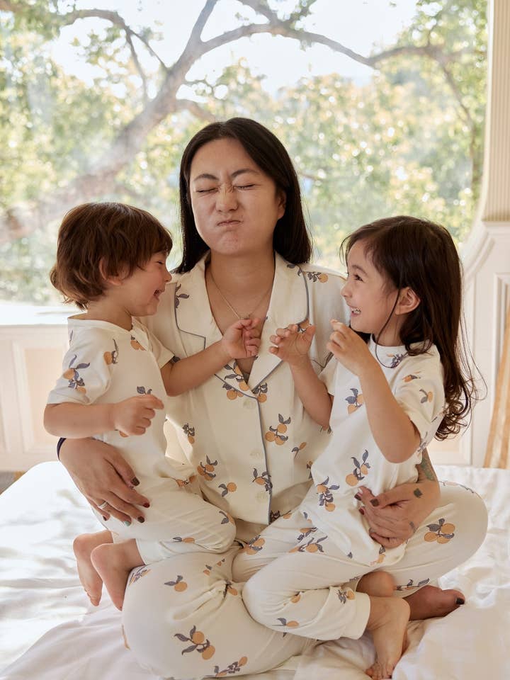 Norsu Organic - Wholesale Sleepwear Set - Women's - Women Organic Bamboo Summer PJ Set-Clementine2