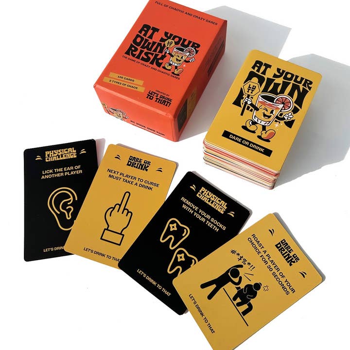 Let's Drink To That Limited - Wholesale Card Game - 'At Your Own Risk' Hilarious Drinking Card Games3