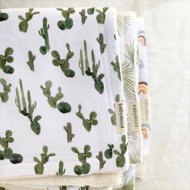Cactus Manta bebé 2 lados Bamboo & Minky | Cactus de venta al por mayor en Faire3