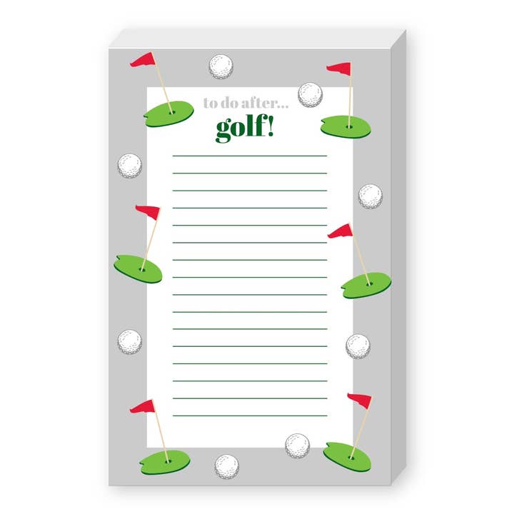 Donovan Designs - Wholesale Notepad - TO DO AFTER GOLF PUDGY LIST NOTEPAD