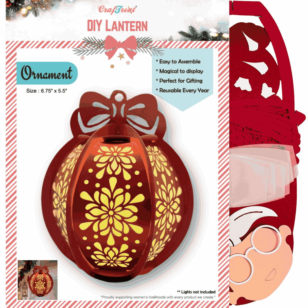 CrafTreat - Wholesale DIY Craft Kit - Craftreat DIY Paper Lanterns - Ornament1