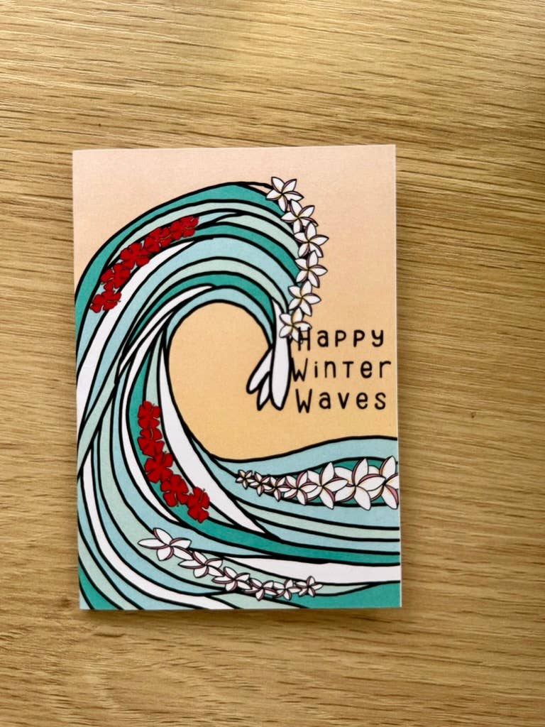 Sierra Rehrer Designs - Wholesale Season's Greetings Card - Winter Waves Card0