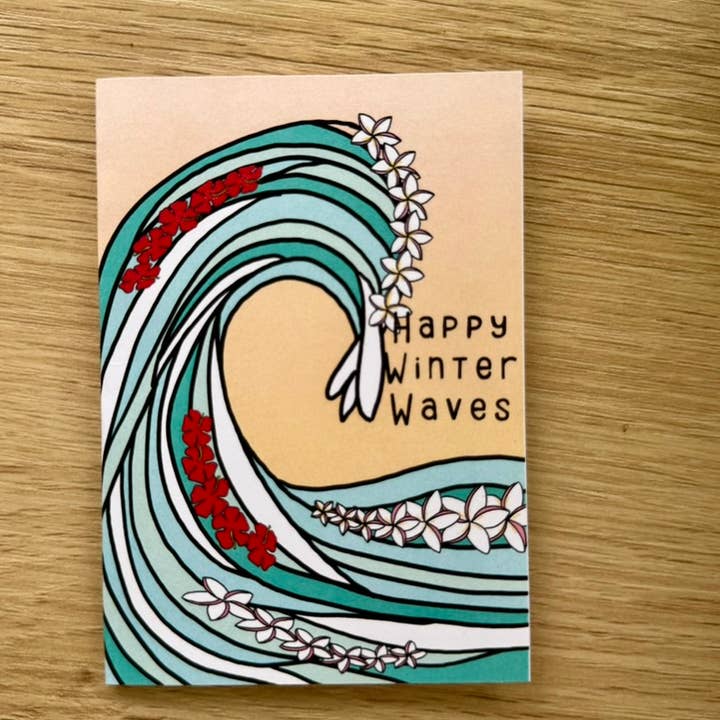 Sierra Rehrer Designs - Wholesale Season's Greetings Card - Winter Waves Card