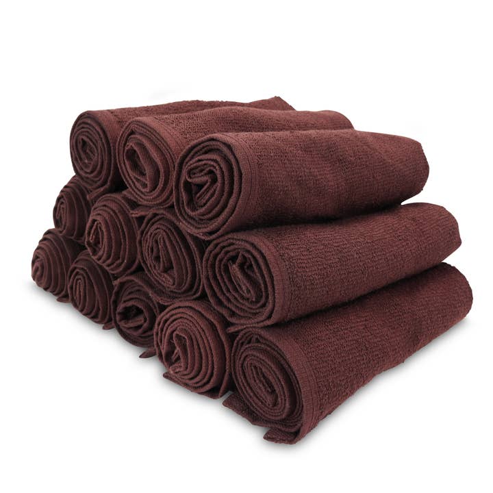 Arkwright Home - Wholesale Towel Set - 12 Pack of Cotton Salon Towels