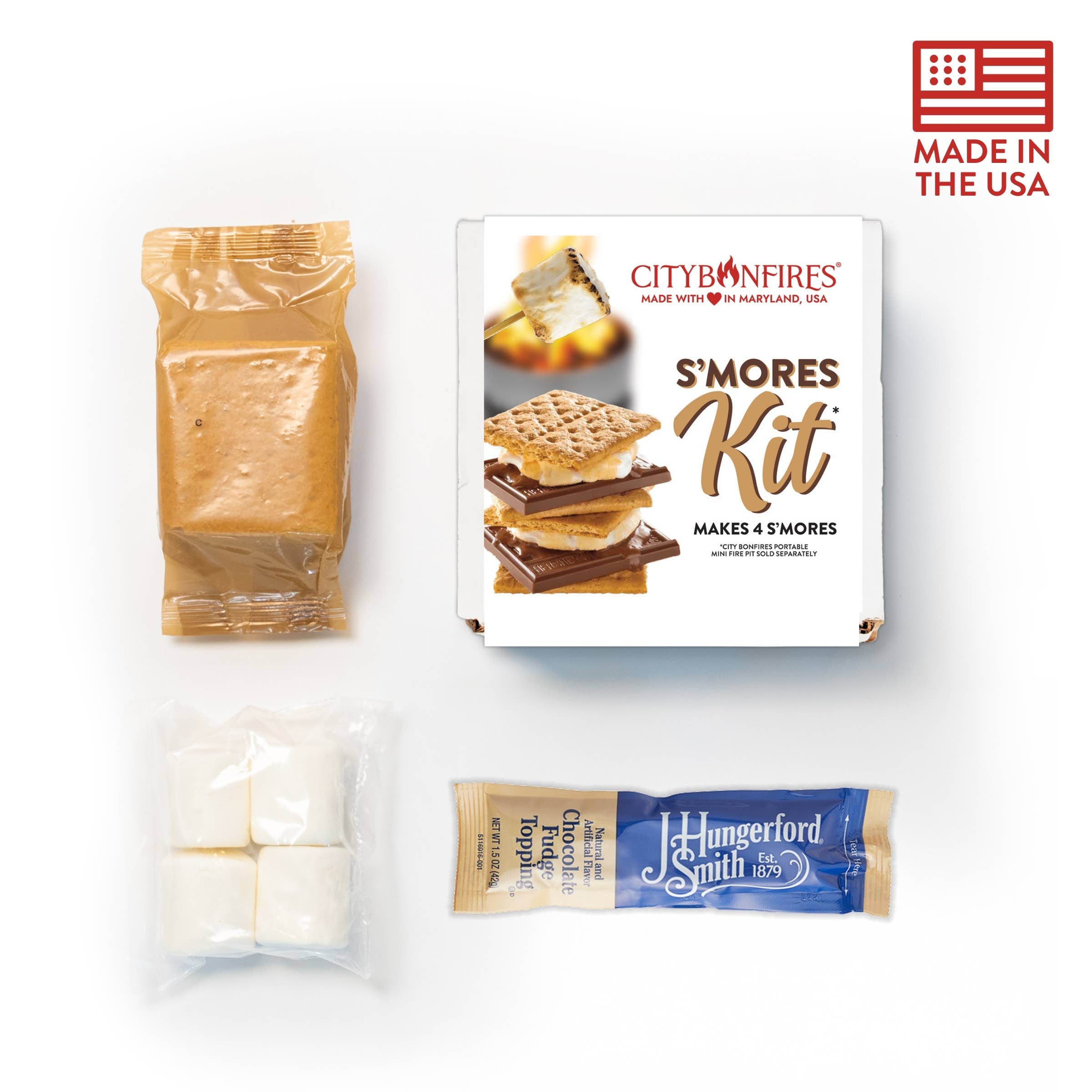 City Bonfires - Portable Fire Pits - Wholesale DIY Food Kit - S'more Kit (Makes 4)1