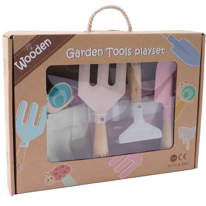 CGB Giftware - Wholesale Toy Set - Kids - Little Tribe Pink Garden Tool Set