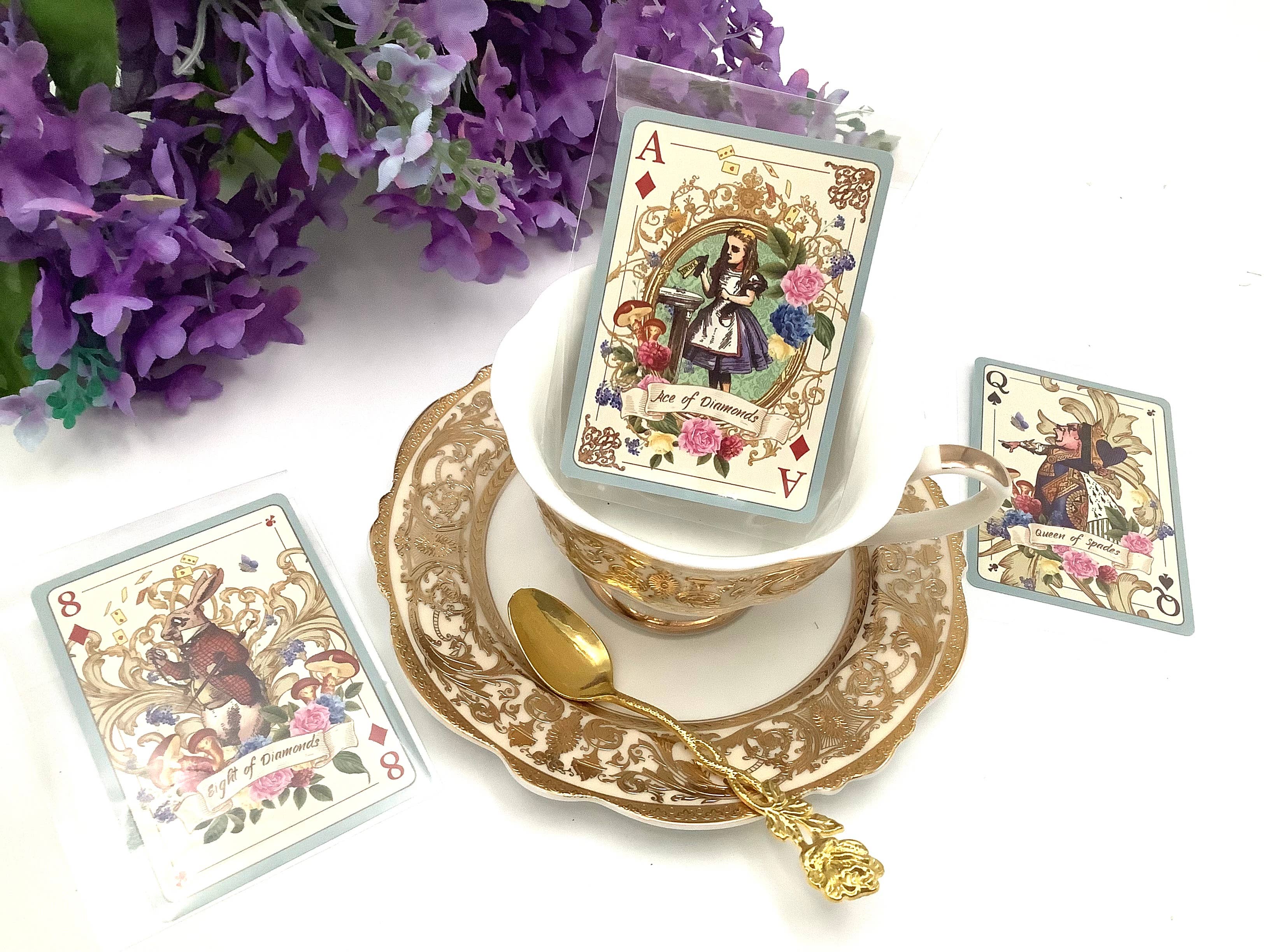 All Little Cute Things - Wholesale Tea Bags - Vintage Alice in Wonderland Tea Packets and Collector Card2