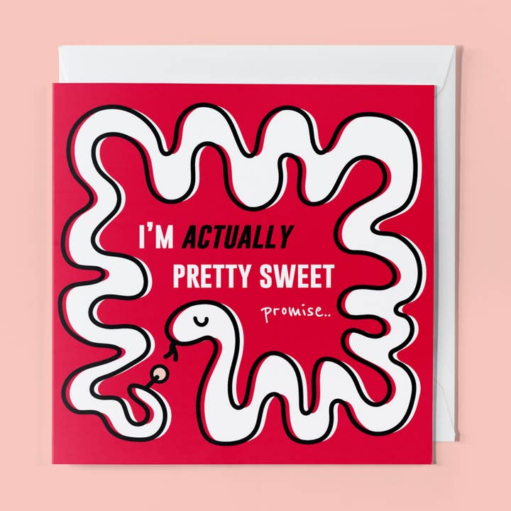 Carte de voeux animal : Pretty Sweet pour la vente par THE BEASTY FARM