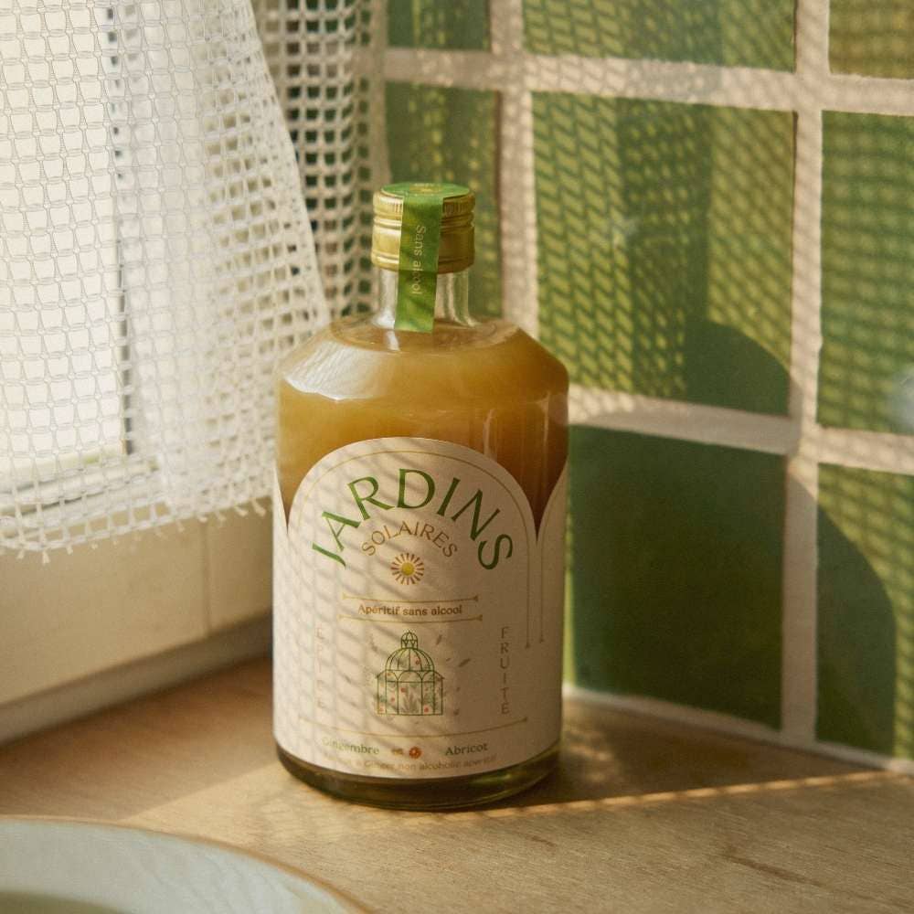 Jardins - Wholesale Non-Alcoholic Aperitif/Mocktail - Solar Gardens - Ginger & Apricot - 70 cl1