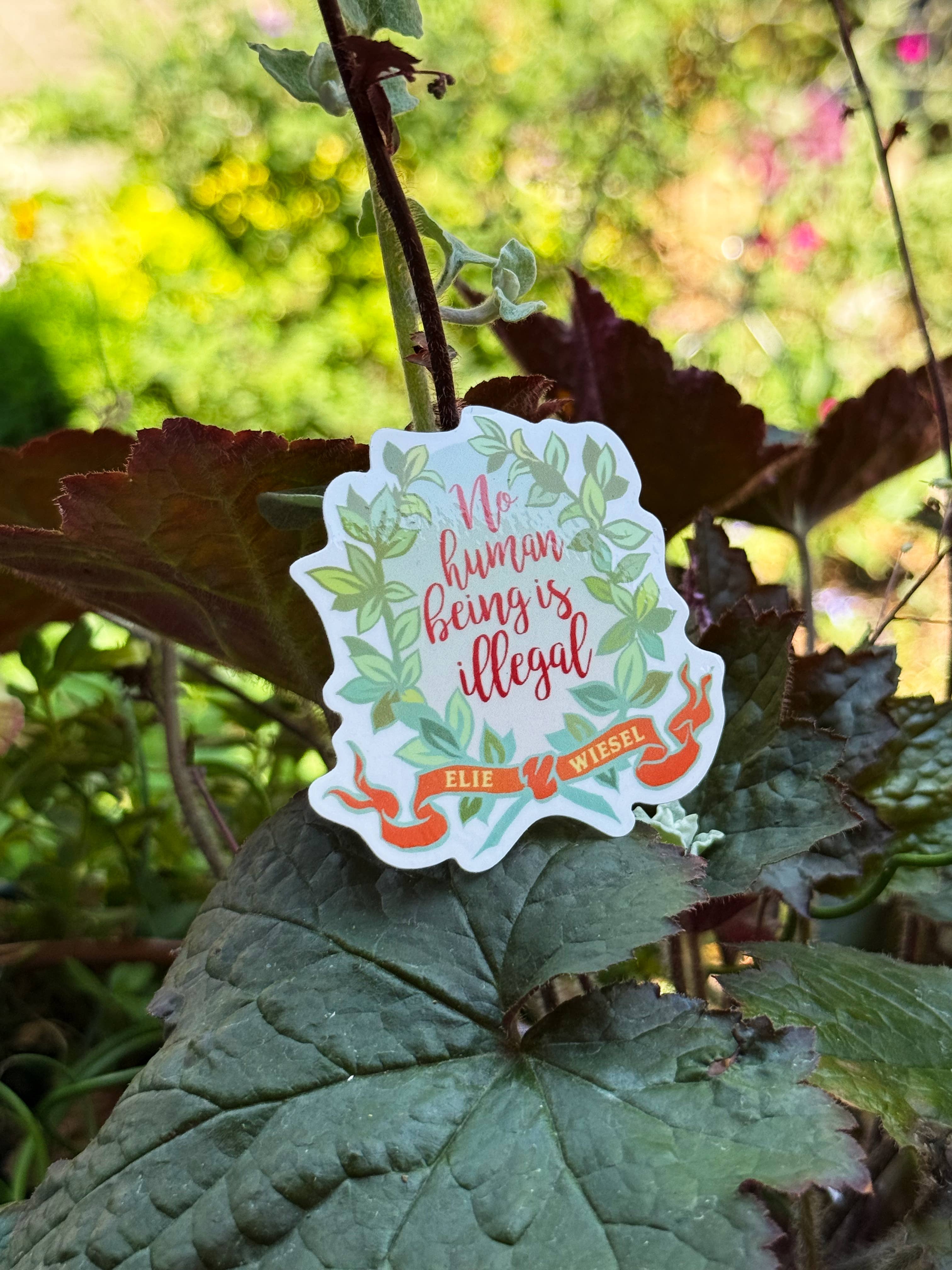 Fabulously Feminist - Wholesale Sticker - No Human Being Is Illegal: Feminist Sticker8