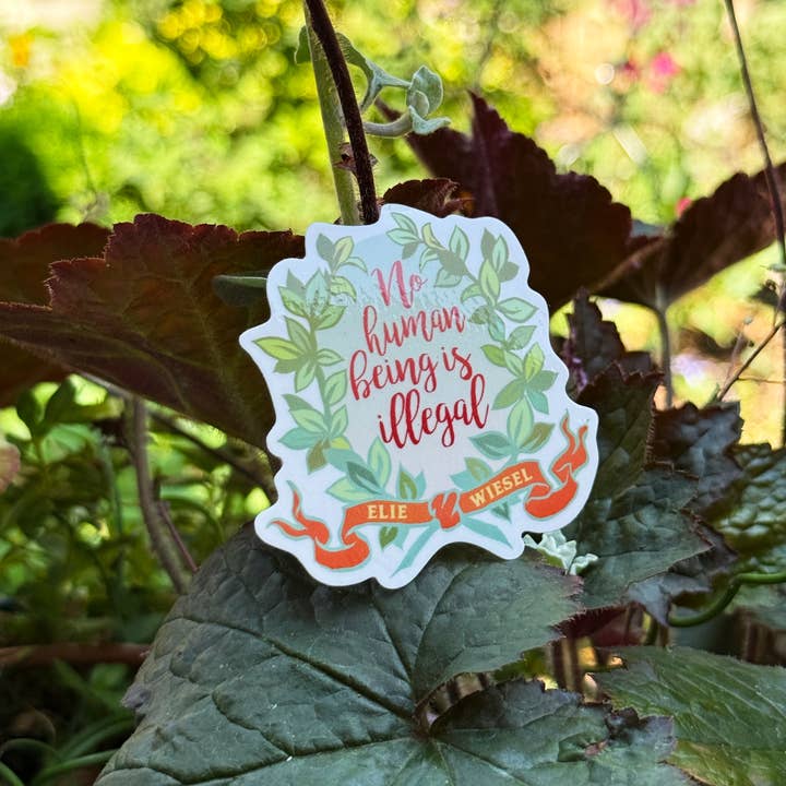 Fabulously Feminist - Wholesale Sticker - No Human Being Is Illegal: Feminist Sticker8