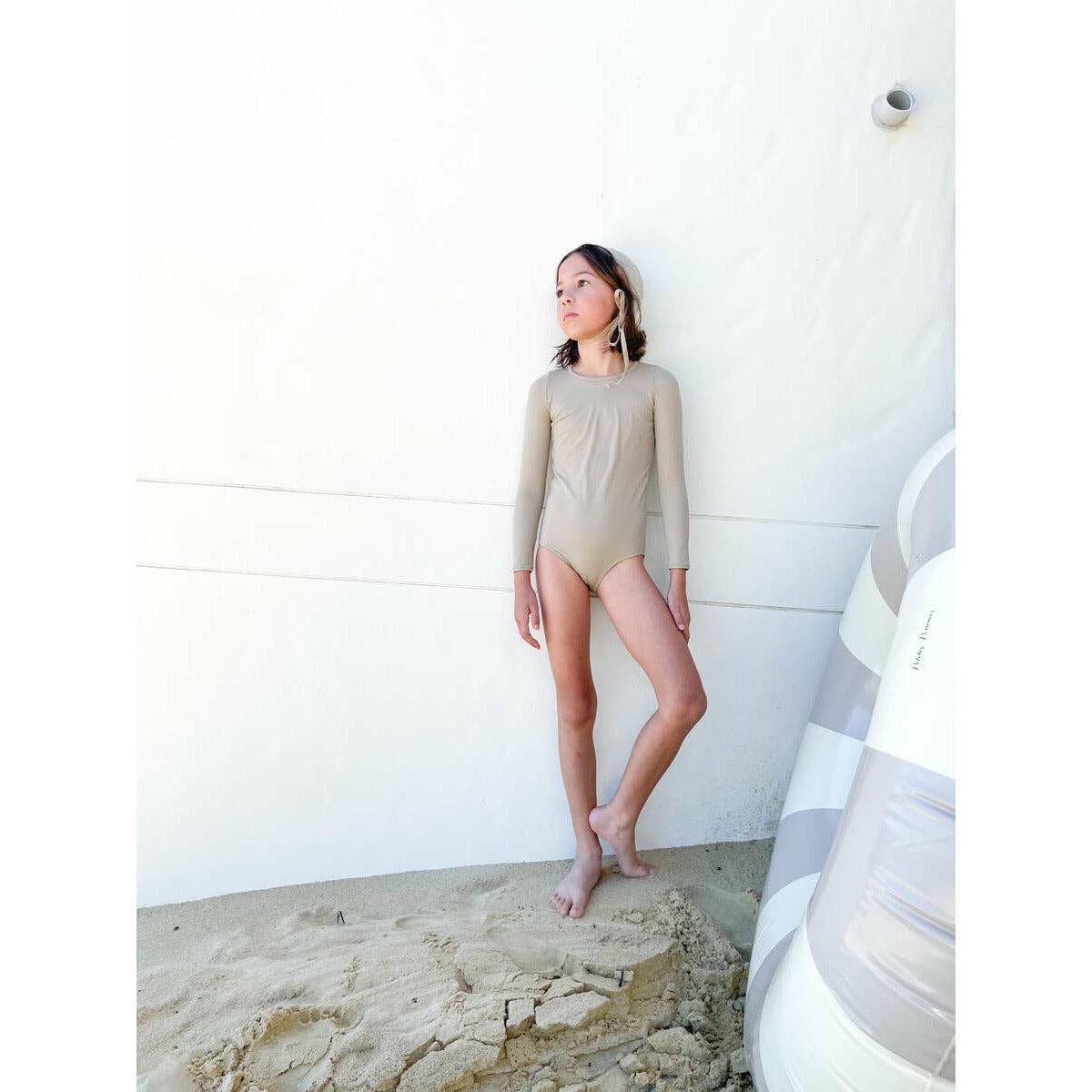 Casa Blue Swim - Wholesale One Piece Swimsuit - Kids - PALMA SWIMSUIT IN BEIGE STONE1