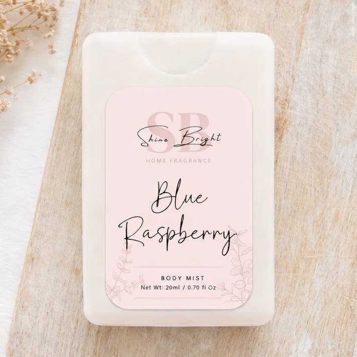 Blue Raspberry Body Mist for wholesale by Shine Bright Home Fragrance
