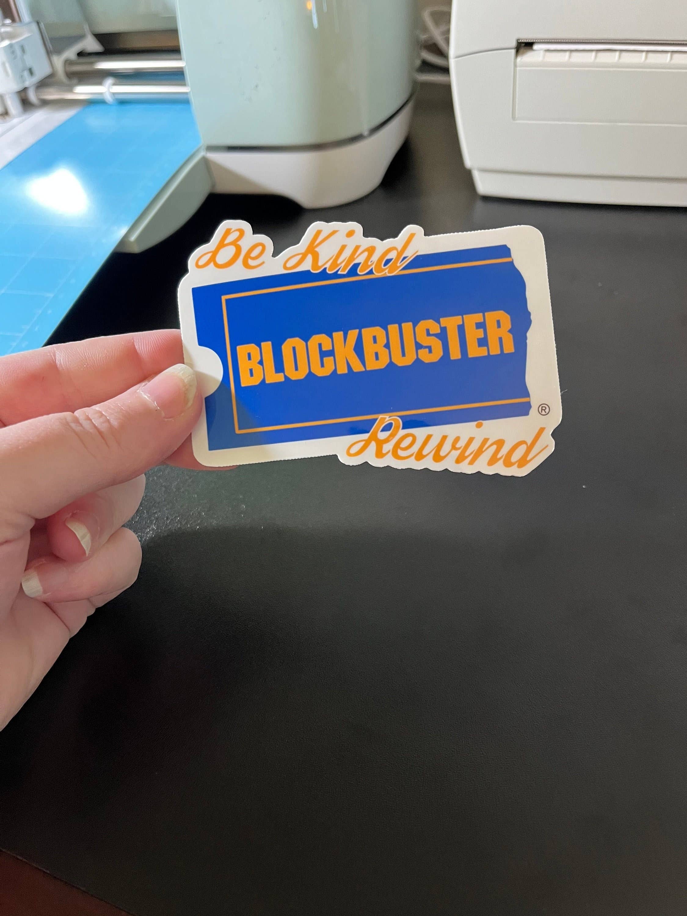 Graceful Darkness, LLC - Wholesale Sticker - Be Kind Rewind, Vinyl Sticker, Blockbuster