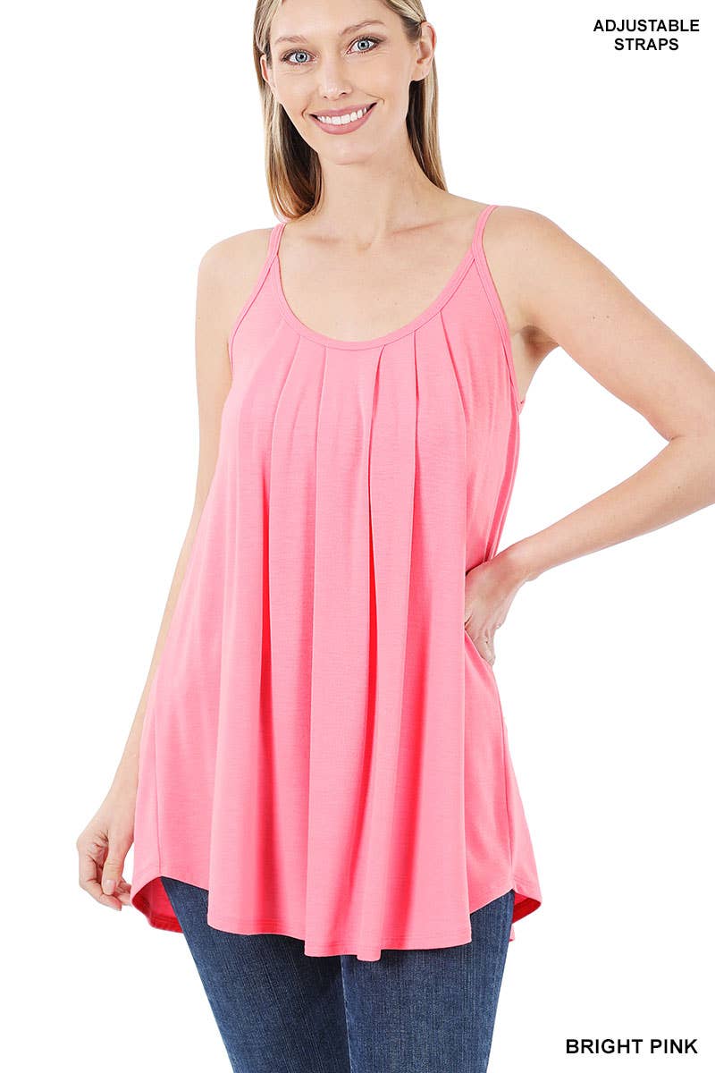 42POPS – Túnica - Mulher por atacado – CAMISOLA PLISSADA COM ALÇAS AJUSTÁVEIS9