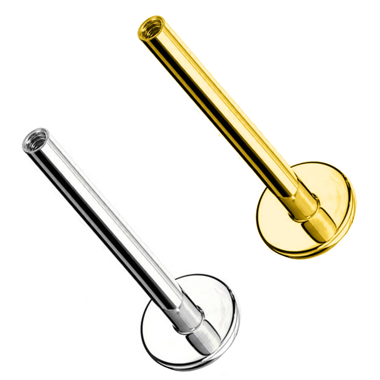 Awaken - Wholesale Single Earring - PG-037 Labret Bar with Internal Thread3