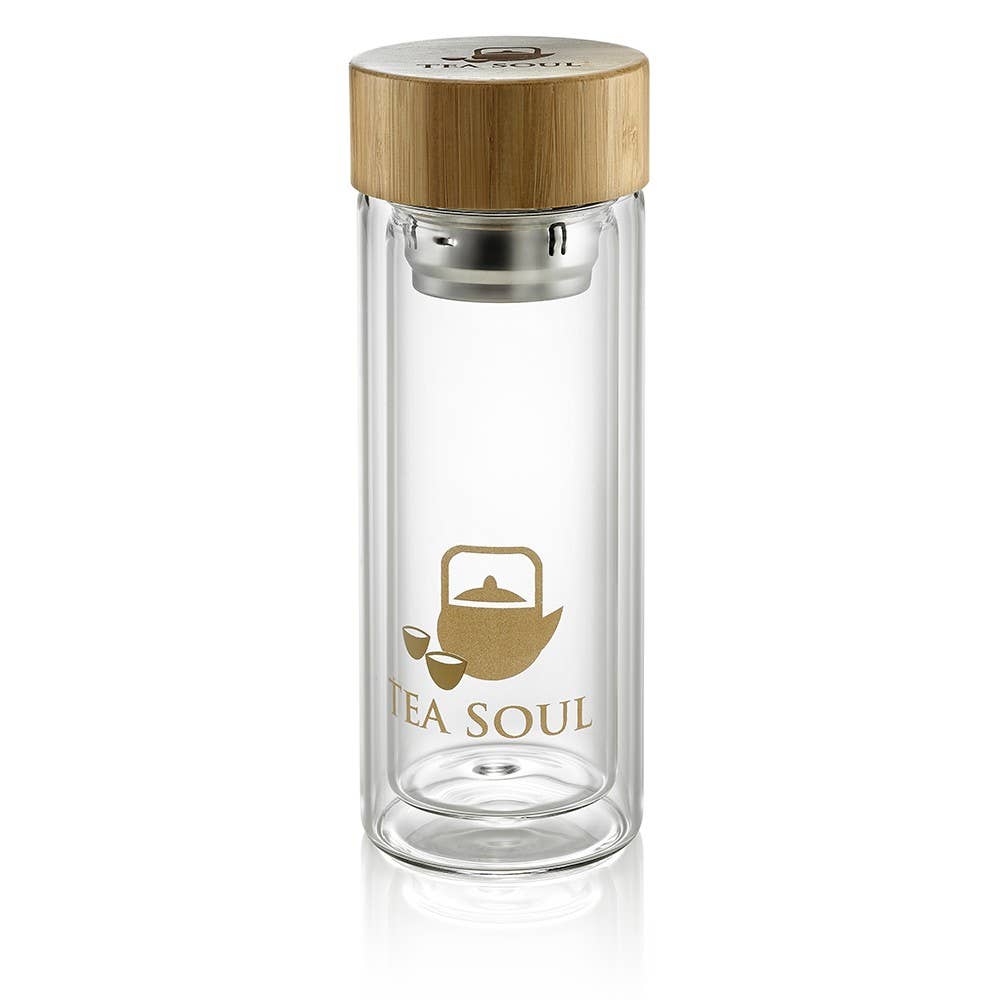 Tea soul - Wholesale Flask - Double-layer glass thermos 350ml1