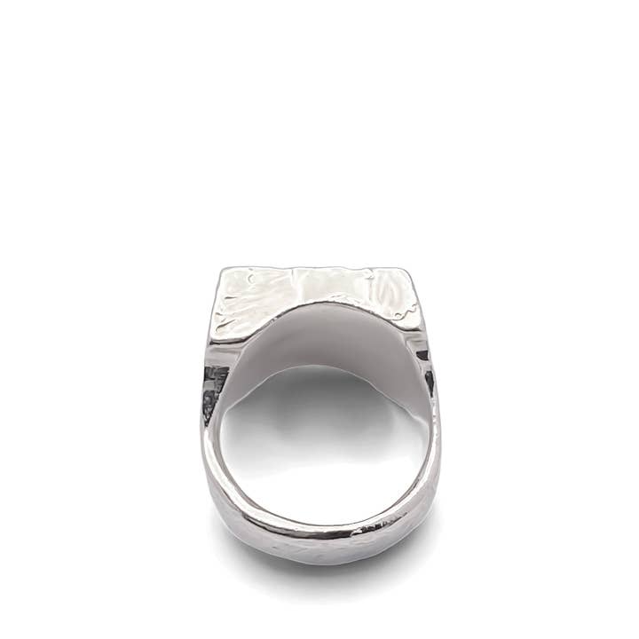 MOCA Jewellery - Wholesale Signet Ring - Textured Signet Ring7