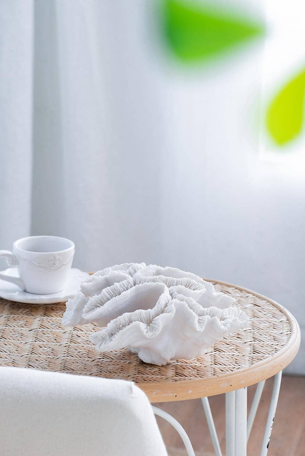 A&B Home Group Inc. - Wholesale Decorative Tabletop Object - 9x8.5x3.7" Faux Coral - White3