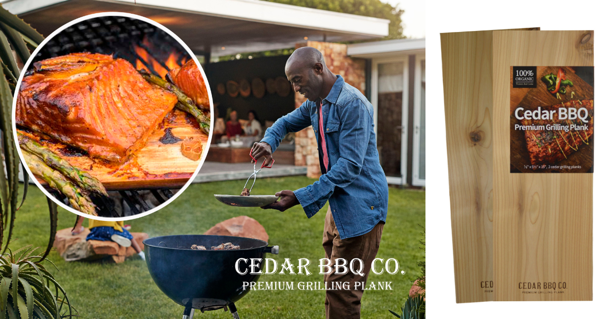 Green Marble Club – wholesale Grillstekpanna/galler – Cedergrillplanka (4-pack)1