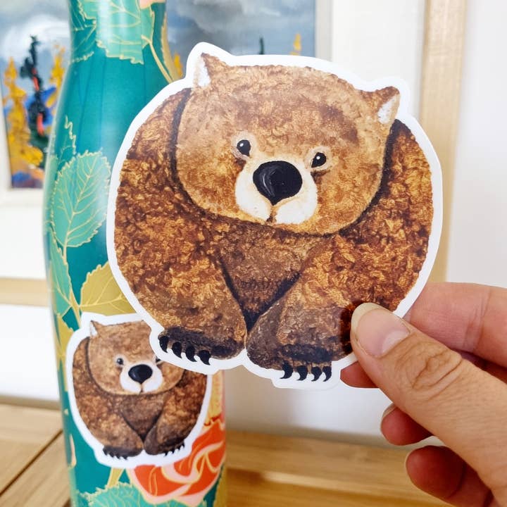 Bosa Art Co - Wholesale Sticker - Vinyl Stickers - Wombat Sticker0
