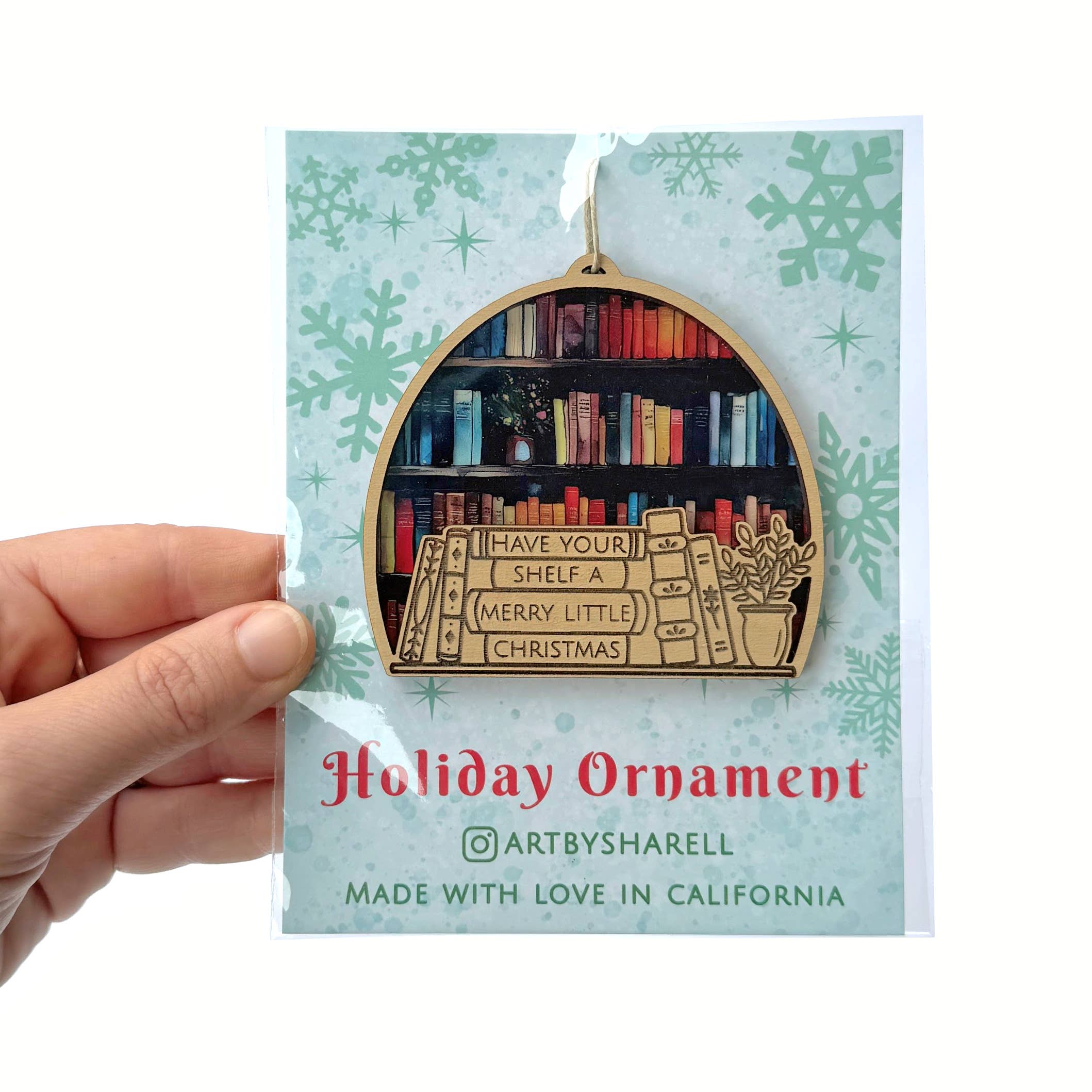 Art by Sharell - Vente Lots de décorations - Passez un Joyeux Petit Noël | Ornement de Livre1