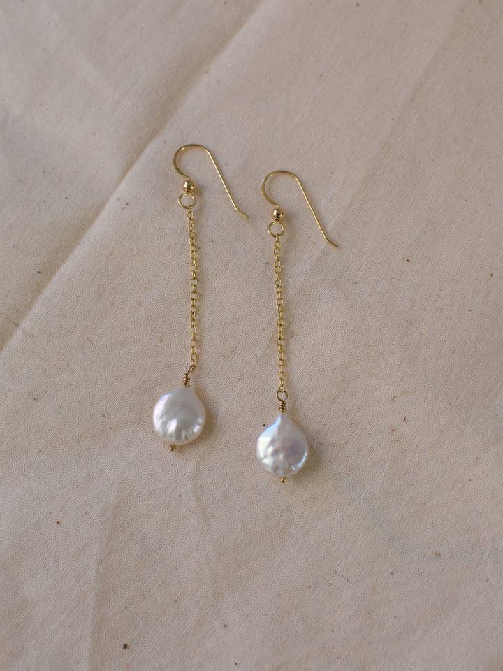 Coin Pearl Drops for wholesale by Orozca