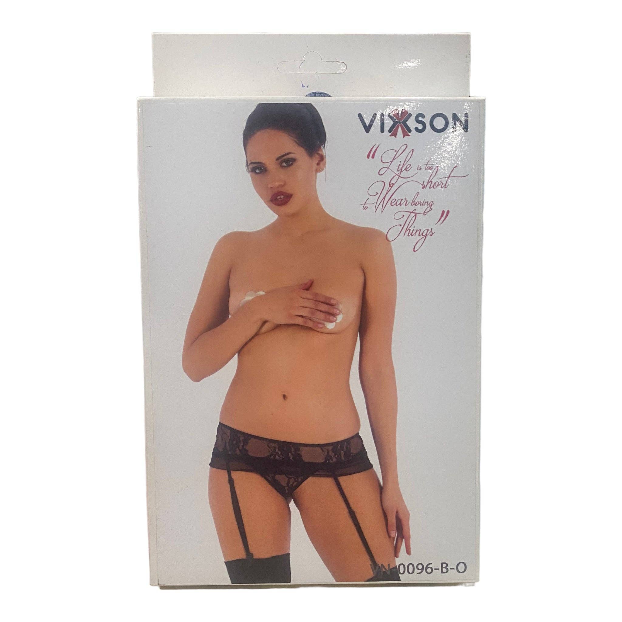 Kinky Pleasure - Wholesale Lingerie Set - Women's - Vixson - VN-0096 - Female Lingerie - One Size S-L - Black0