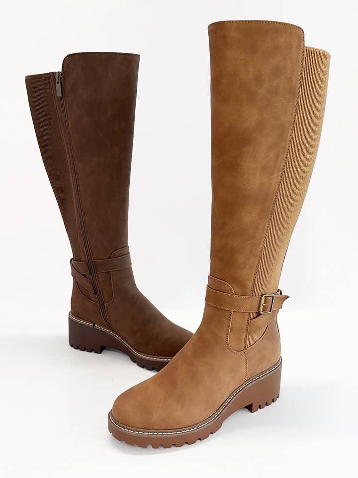 AGENDA-28 HOGE RIJLAARZEN MET ELASTISCH ACHTERPANEEL voor wholesale door CCOCCI