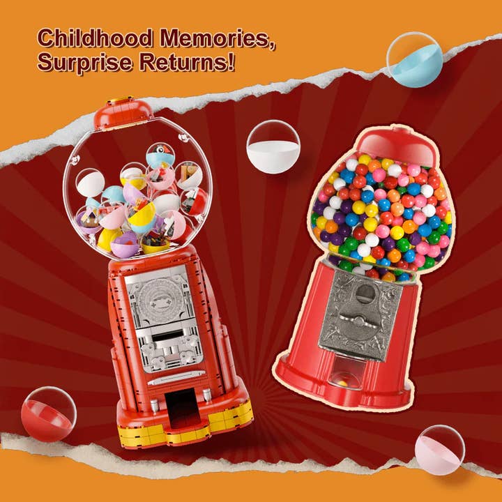 Pantasy/Puremind - Wholesale Building Set - Kids - Retro Gumball Machine