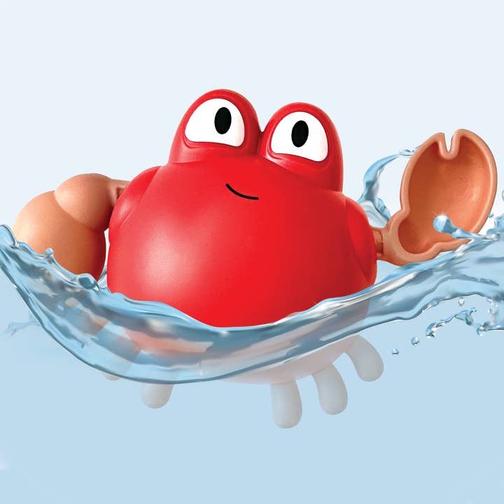Little Hippo Books - Wholesale Book - Kids - Bath Time for Little Crab - Children's Waterproof Hand Puppet Book and Swimming Toy