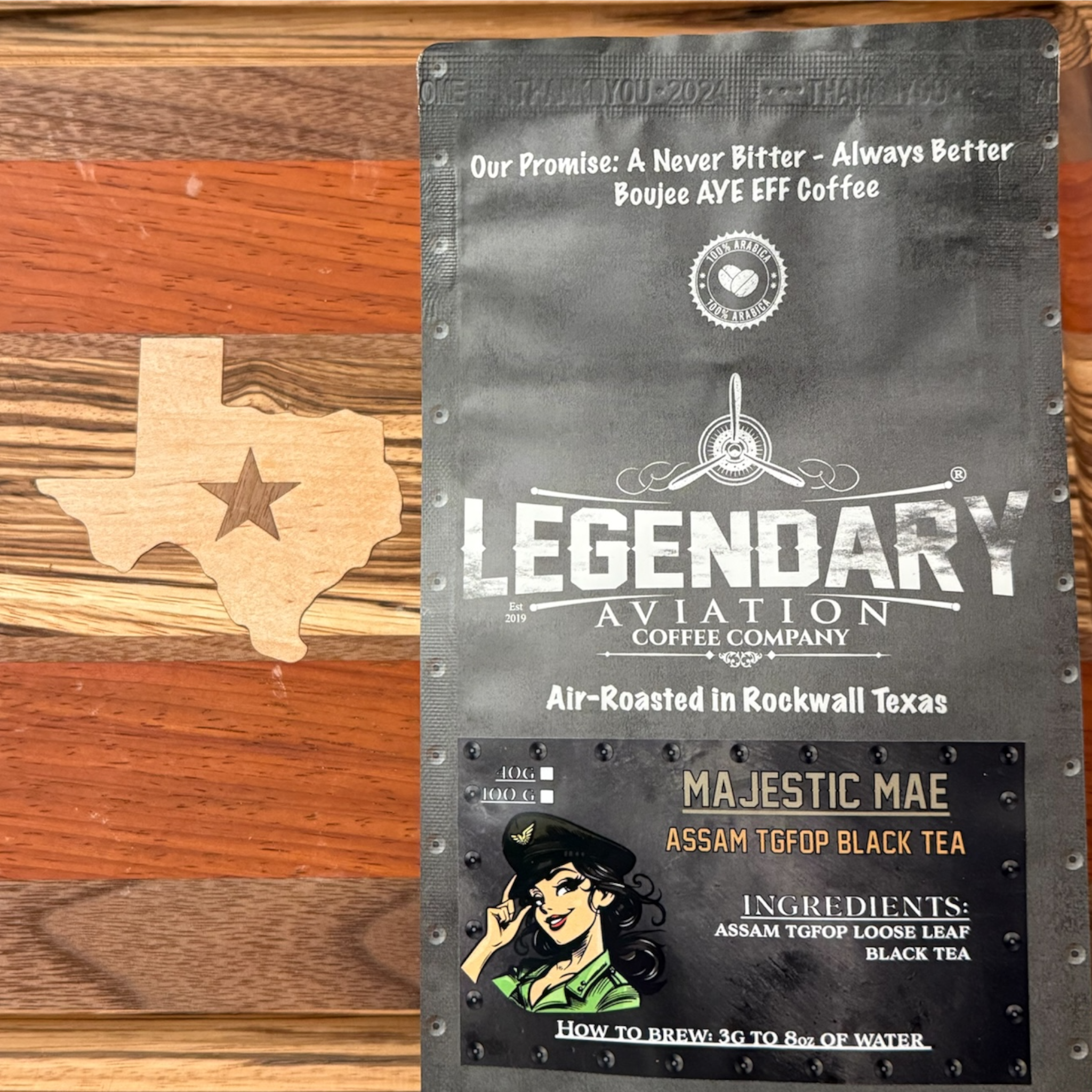 Legendary Aviation Coffee Company - Wholesale Loose Tea - Majestic Mae | Smooth Black Loose Leaf Assam Tea1