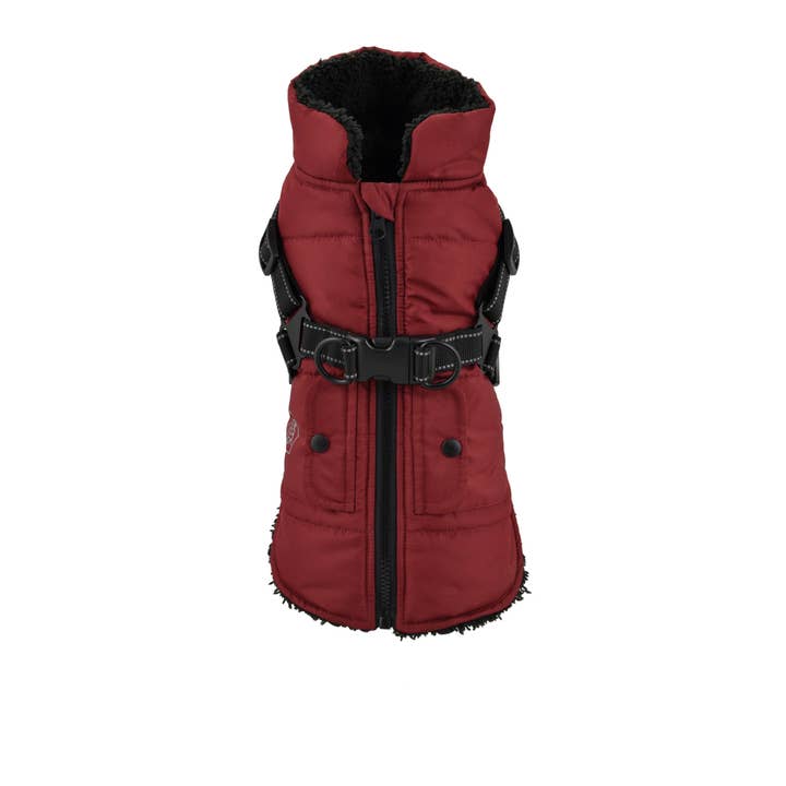 Kastanienbraune Harness-Jacke für den Großhandel von Nayeco