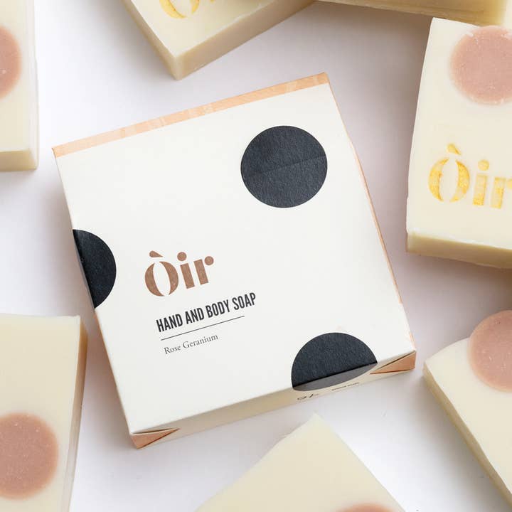 Oir Soap Ltd - Vendita all'ingrosso Saponette - Sapone per mani e corpo al geranio rosa4