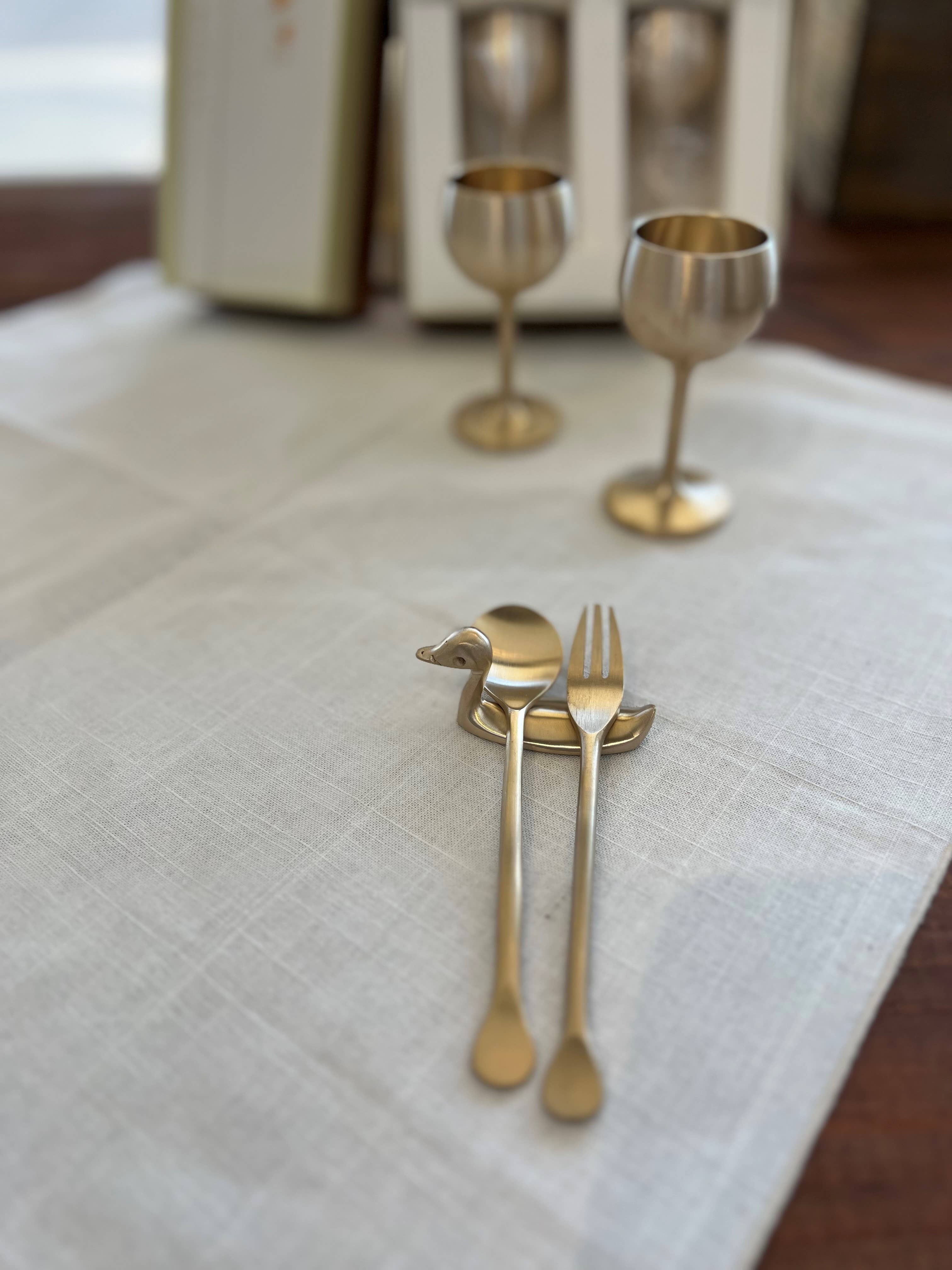 Korea Table – wholesale Skedfat – Slevställ och bestickhållare i koreanskt premium-brons från Korea Table8