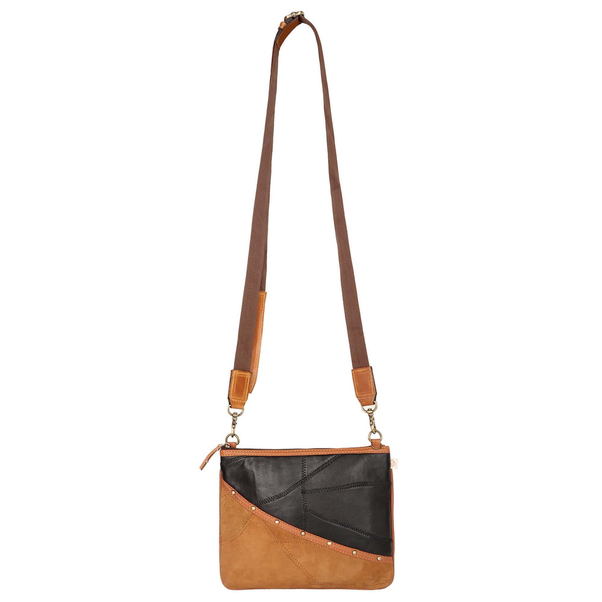 Vaan & Co. – wholesale Crossbody bag – Women's – Small Wide Crossbody Bag in Brown2