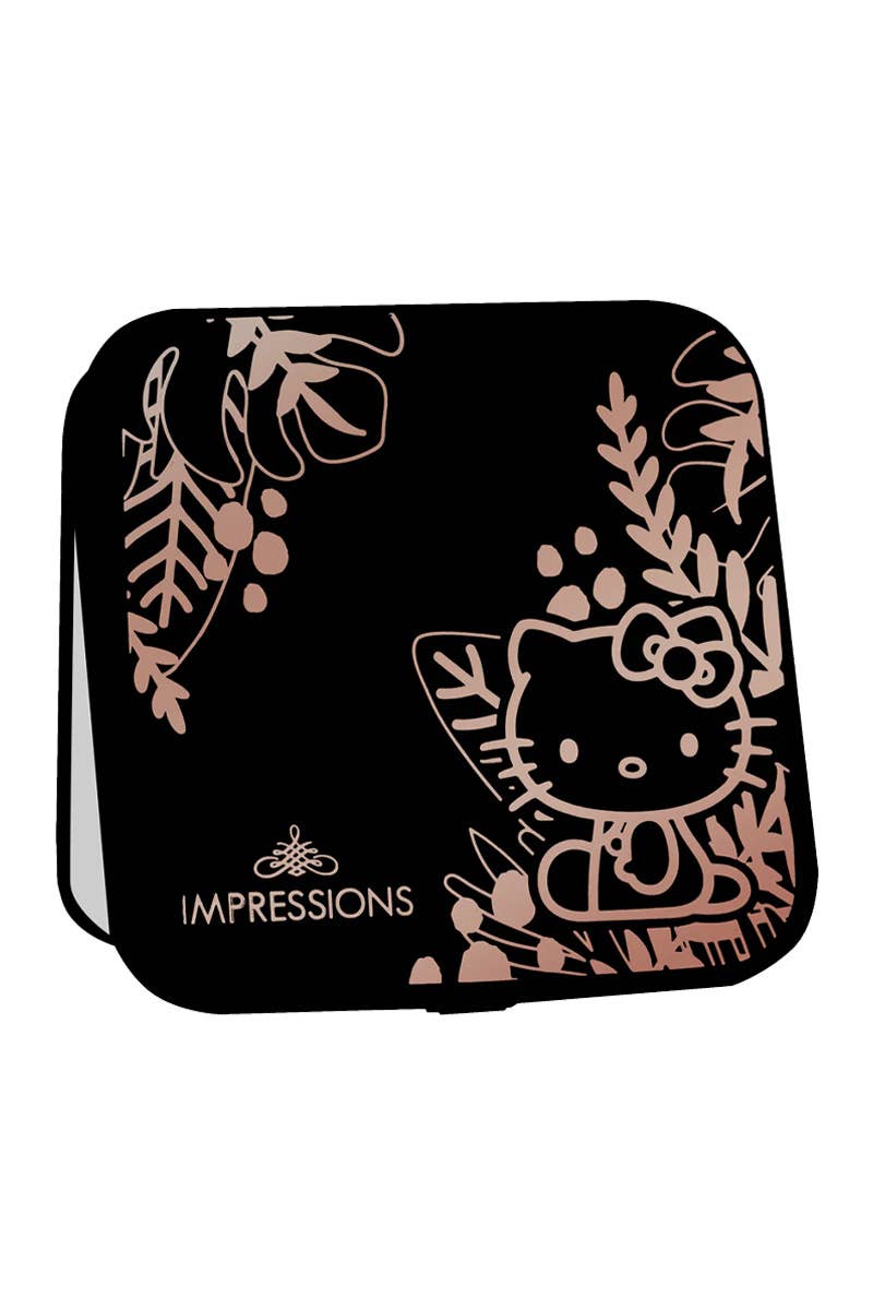 PINEAPPLE Beauty – Espelho de bolso por atacado – Espelho Compacto Impressions Vanity IVMC-HKCOM-ANML-BLK HK - 11