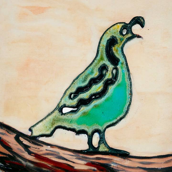 Quail magnet southwestern western California nature lover for wholesale by Whimsies