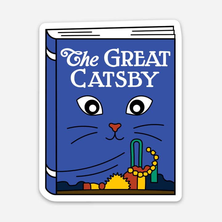 The Great Catsby klistermærke for engroshandel hos Bona Fide Bookworm