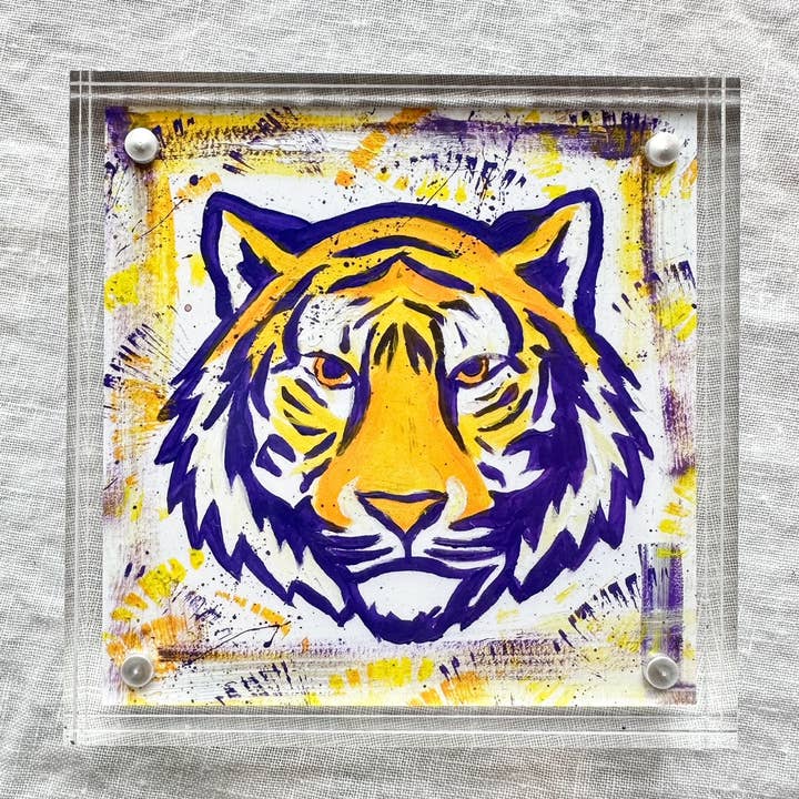 Candace Carroll Art - Wholesale Art Print - Louisiana State University Mike the Tiger Art Print