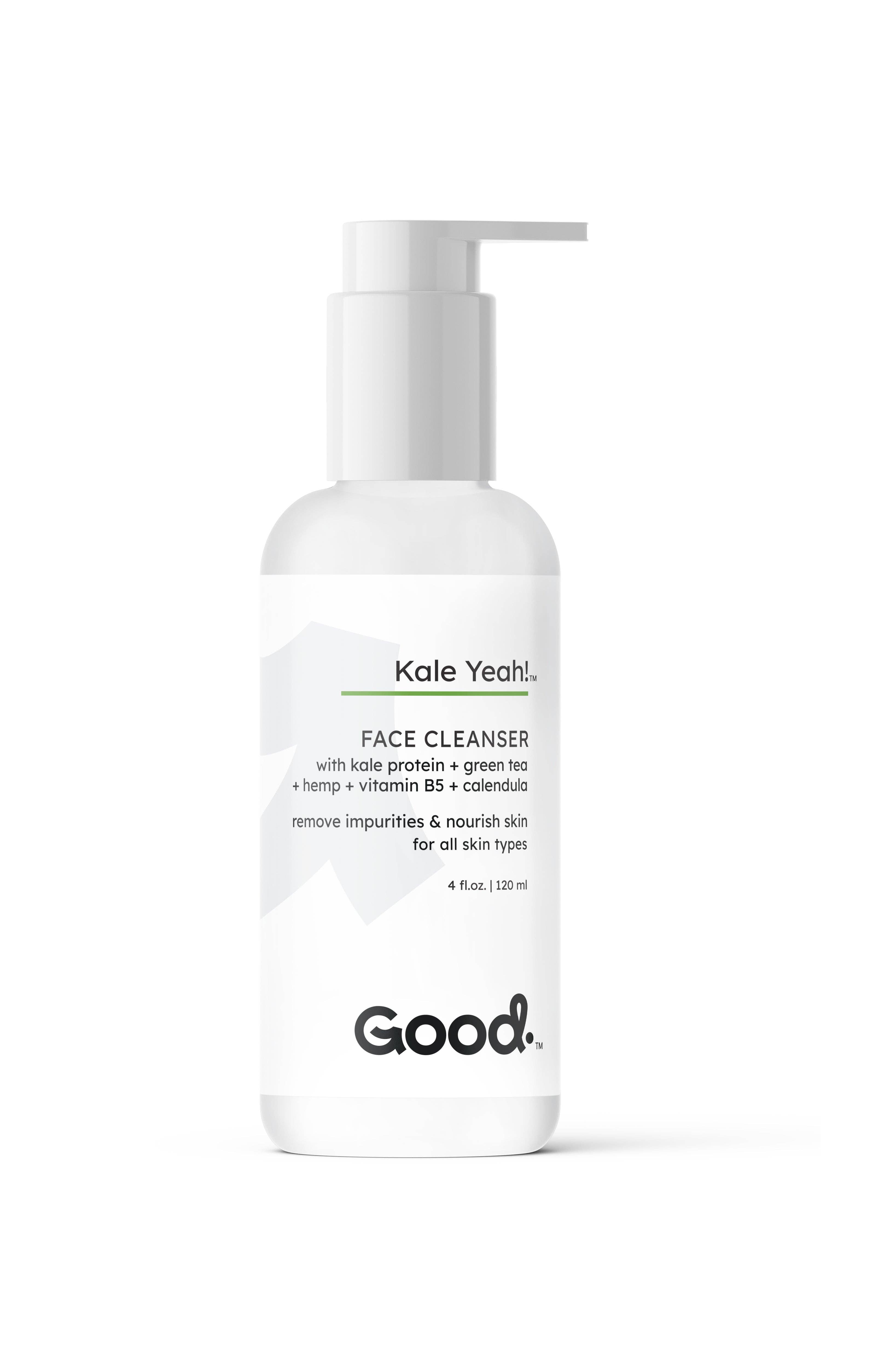 Good Organics - Wholesale Facial Cleanser - Kale Yeah! Green Tea with Hemp Face Cleanser1