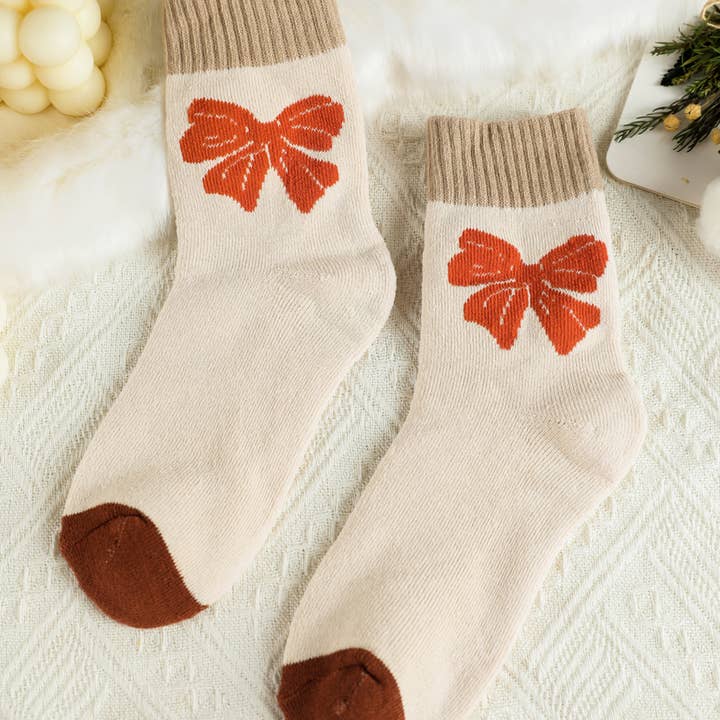 Bow Printed Color Block Knit Womens Socks and other Purchase Wholesale snow goose socks. Free Returns & Net 60 Terms on Faire trending on Faire.